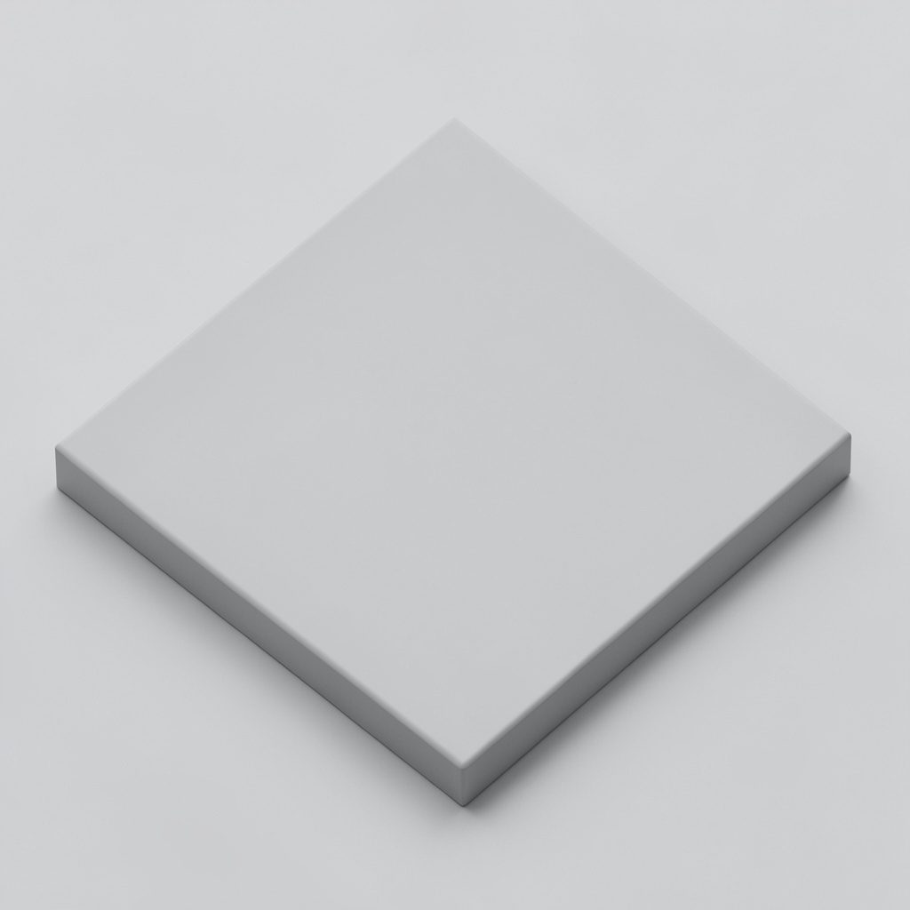 Isometric 3D render of a warm wooden writing desk with an open notebook, fountain pen, and a small stack of letters, in soft amber and cream tones, calm and inviting mood